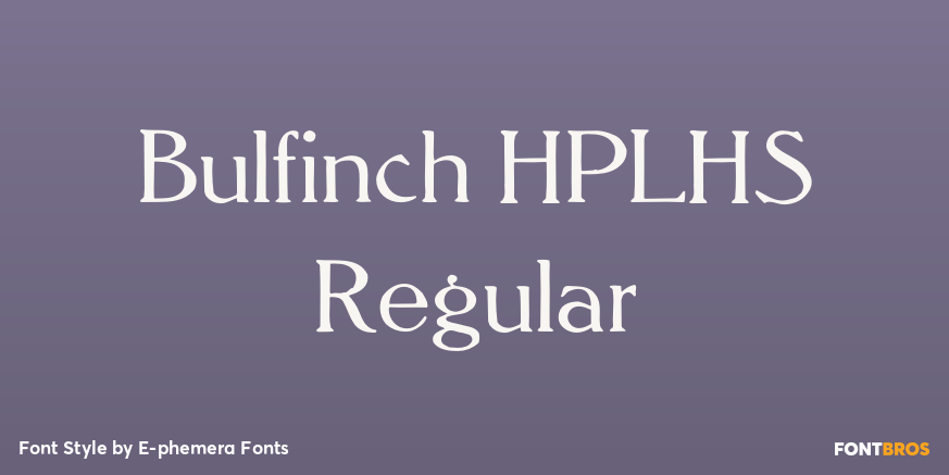Bulfinch HPLHS Regular Poster