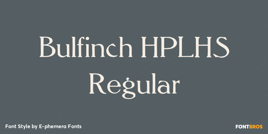 Bulfinch HPLHS Regular Poster