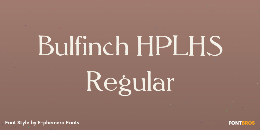 Bulfinch HPLHS Regular Poster