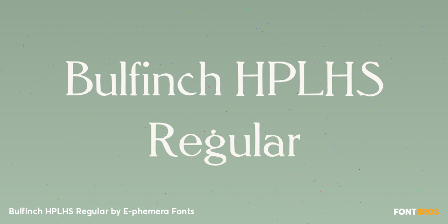 Bulfinch HPLHS Regular Poster