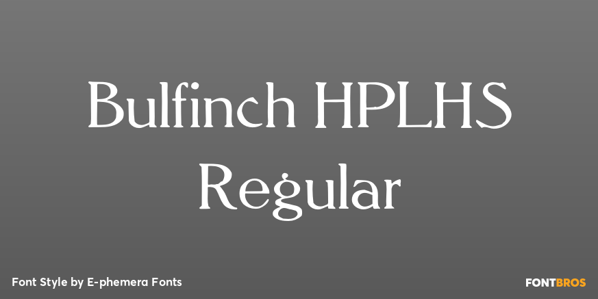 Bulfinch HPLHS Regular Poster