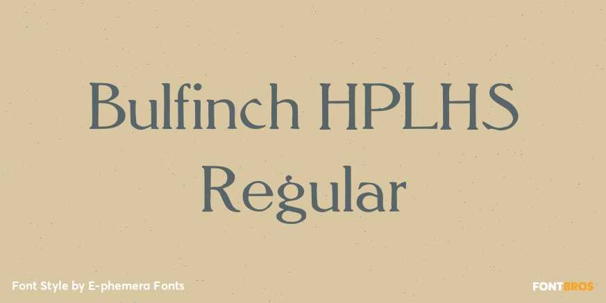 Bulfinch HPLHS Regular Poster