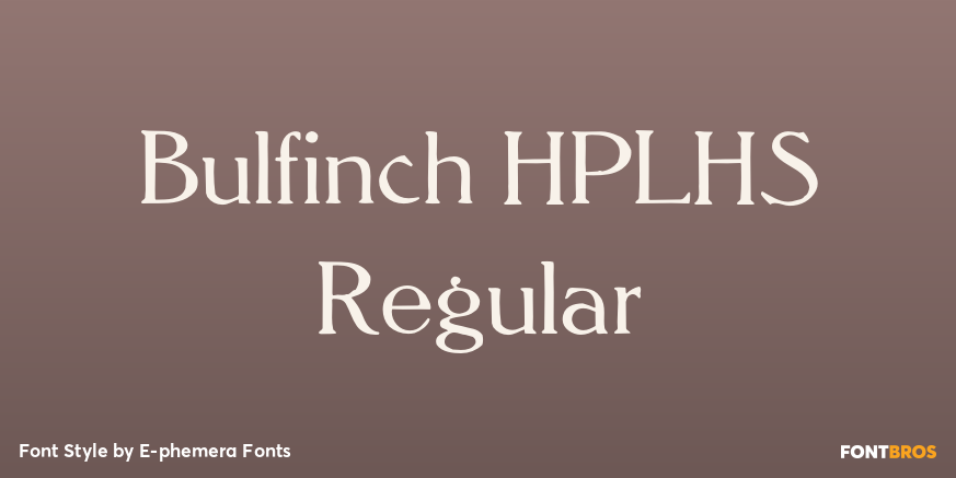 Bulfinch HPLHS Regular Poster