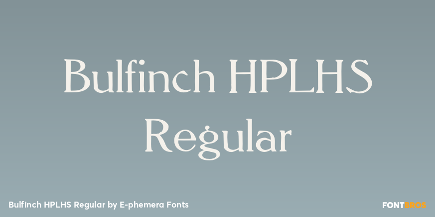 Bulfinch HPLHS Regular Poster