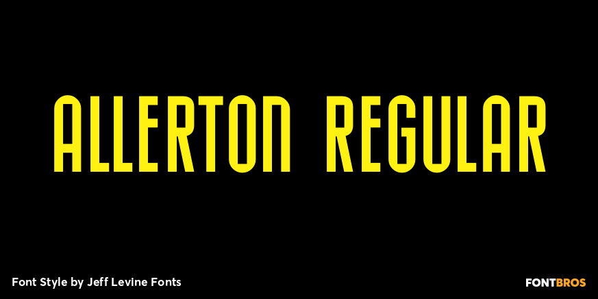 Allerton Regular Font Poster #1