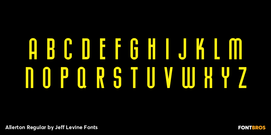 Allerton Regular Font Poster #2