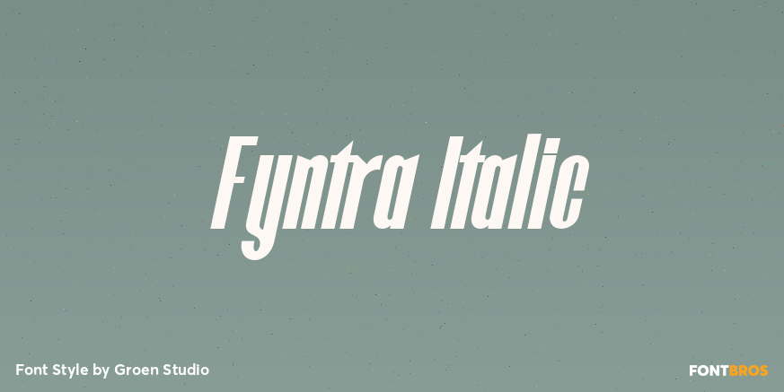 Fyntra Italic Poster