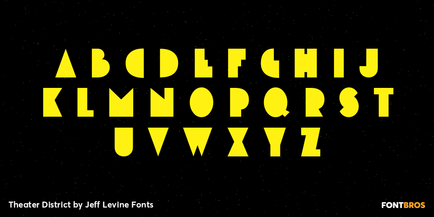 Theater District Font Poster #2