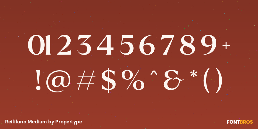 Reifilano Medium Font Poster #4