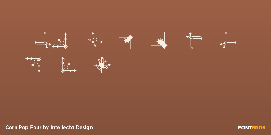 Corn Pop Four Font Poster #4