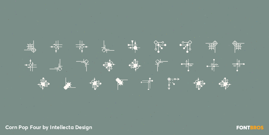 Corn Pop Four Font Poster #1