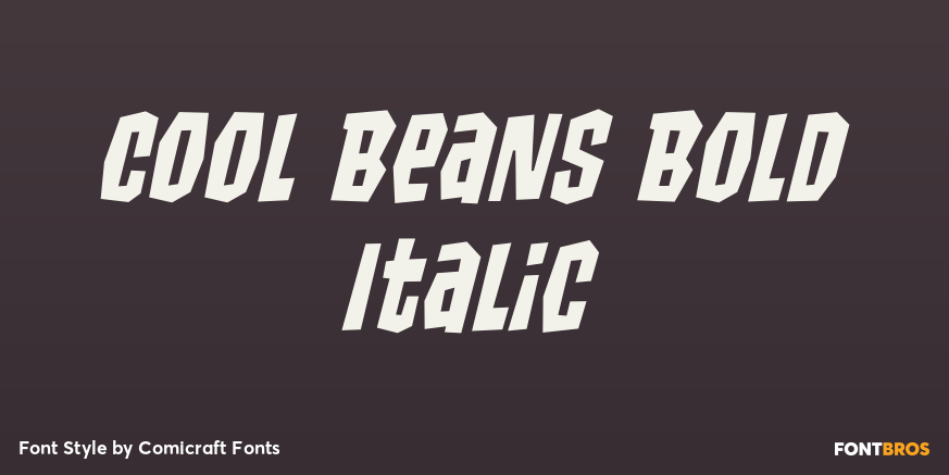 Cool Beans Bold Italic Poster