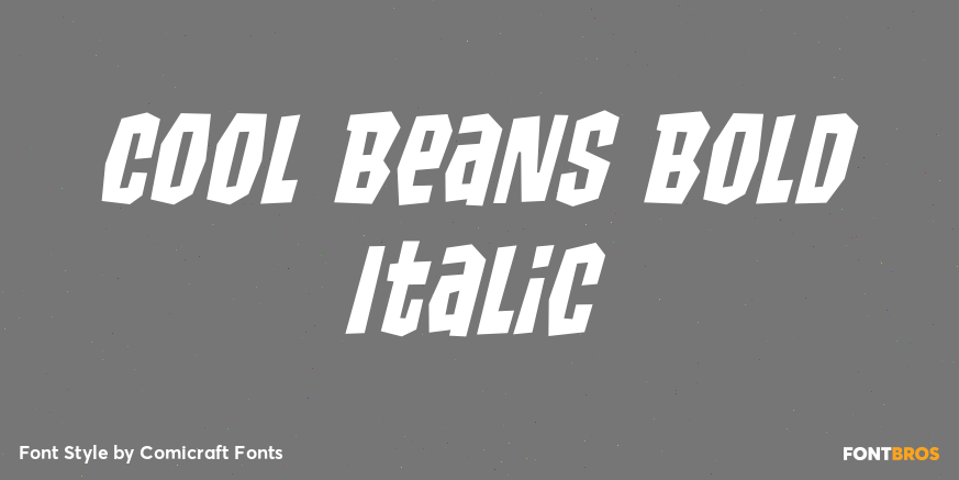 Cool Beans Bold Italic Poster