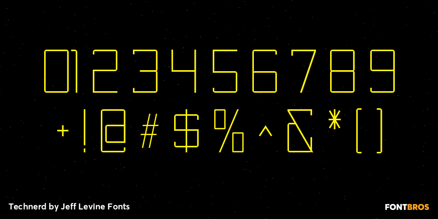 Technerd Font Poster #4