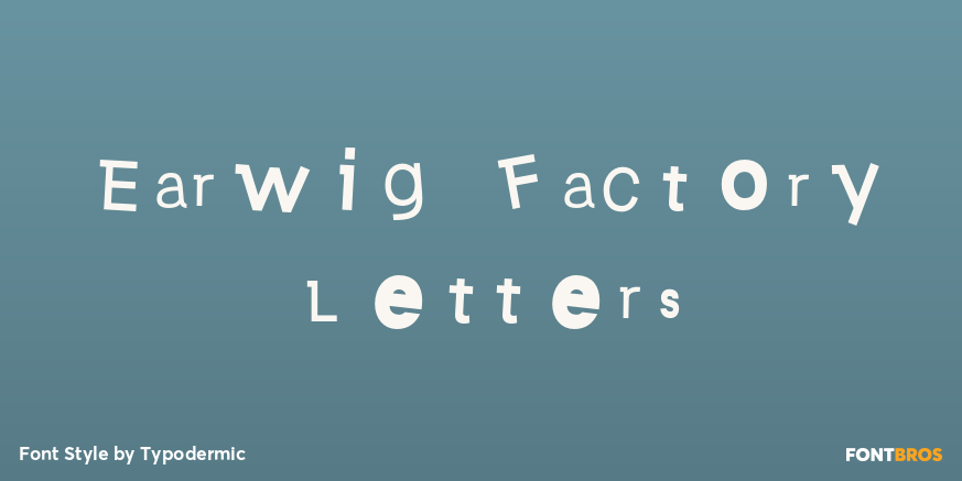 Earwig Factory Letters Poster