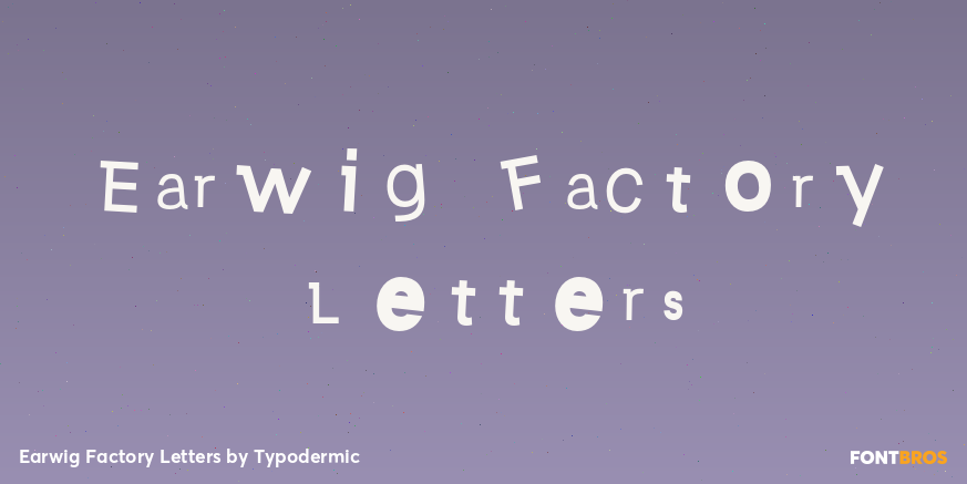 Earwig Factory Letters Poster