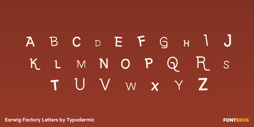 Earwig Factory Letters Font Poster #2