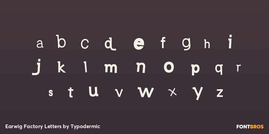 Earwig Factory Letters Font Poster #3