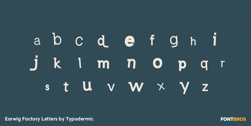 Earwig Factory Letters Font Poster #1