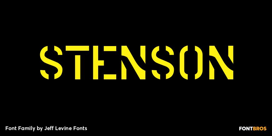 Stenson Font Poster #1