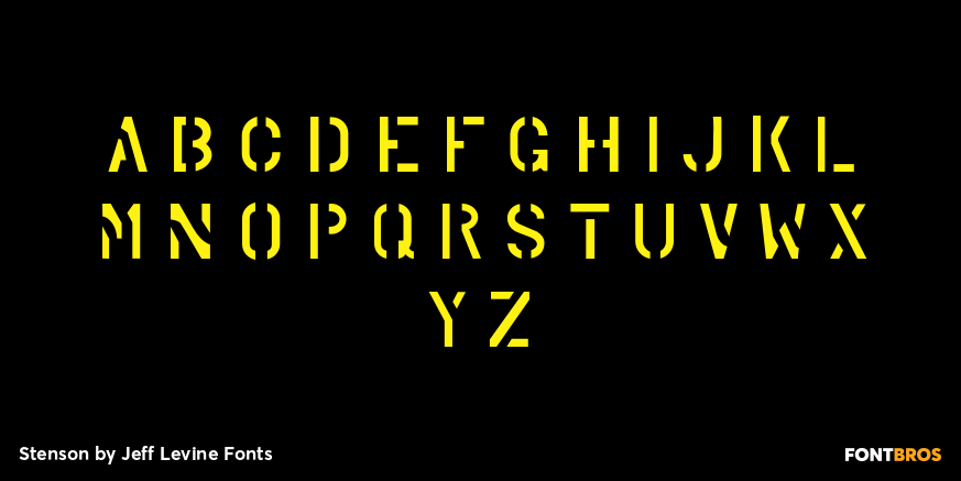 Stenson Font Poster #3