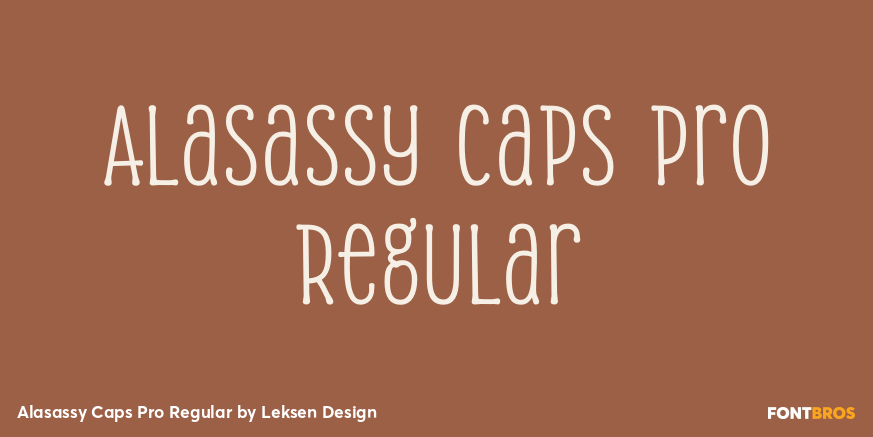Alasassy Caps Pro Regular Poster