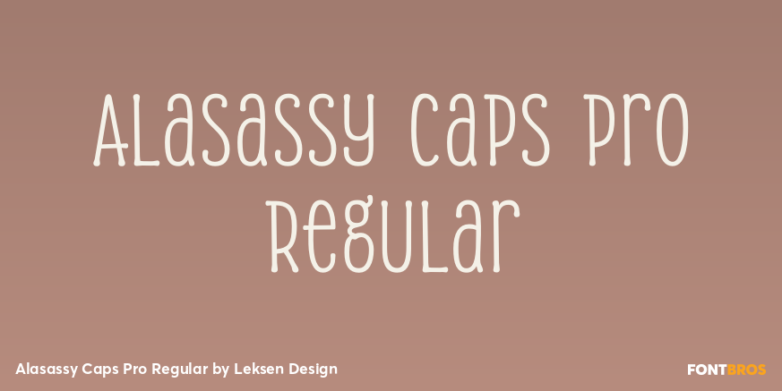 Alasassy Caps Pro Regular Poster
