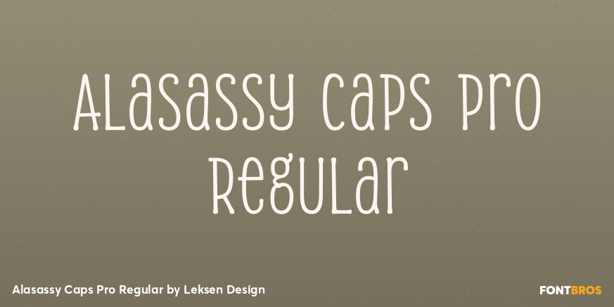 Alasassy Caps Pro Regular Poster