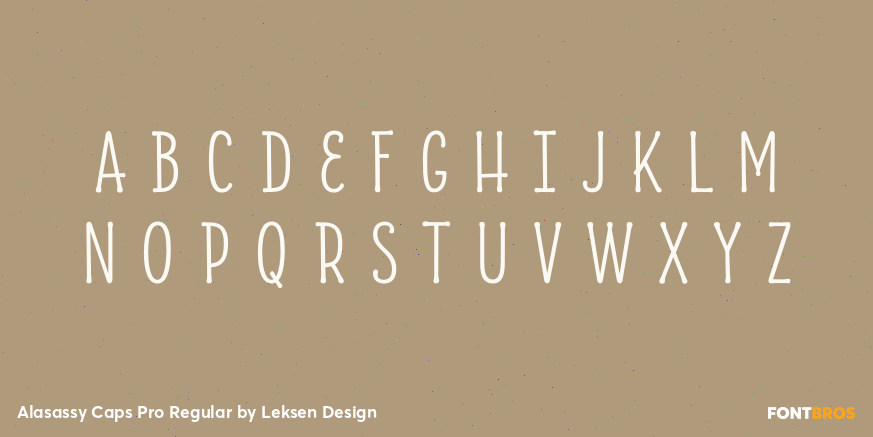 Alasassy Caps Pro Regular Font Poster #2