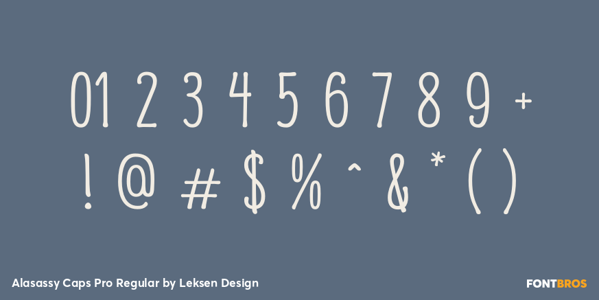 Alasassy Caps Pro Regular Font Poster #4