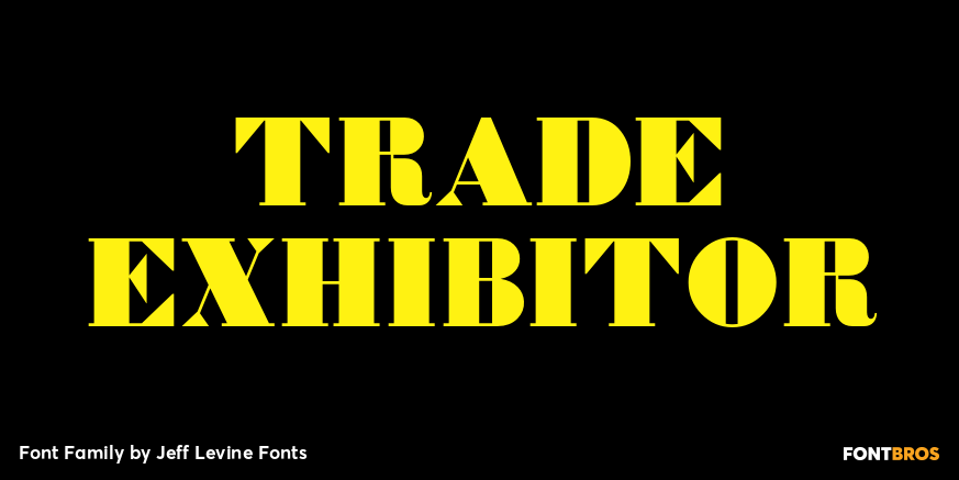 Trade Exhibitor Font Poster