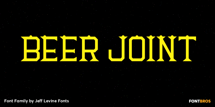 Beer Joint Font Poster