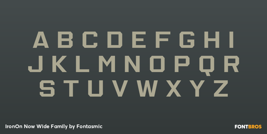 IronOn Now Wide Family Font Poster #2
