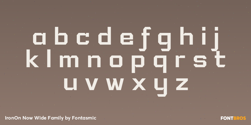 IronOn Now Wide Family Font Poster #1