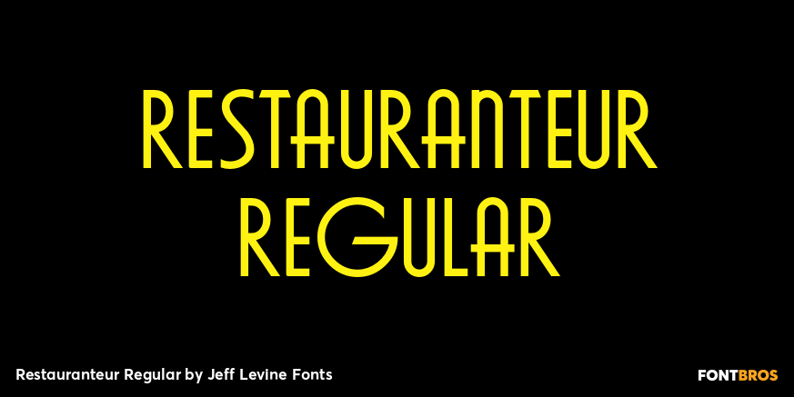 Restauranteur Regular Font Poster #1