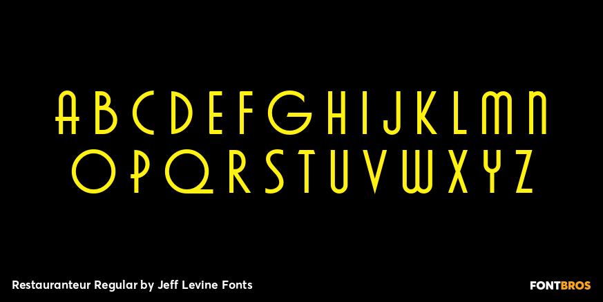 Restauranteur Regular Font Poster #3