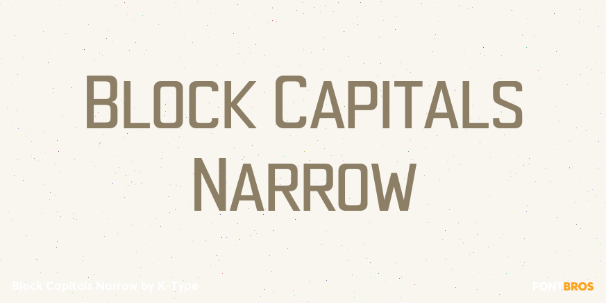 Block Capitals Narrow Poster