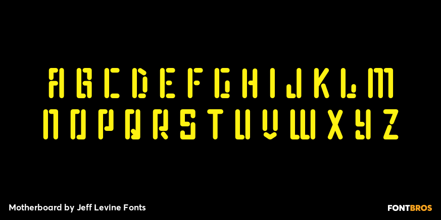 Motherboard Font Poster #2