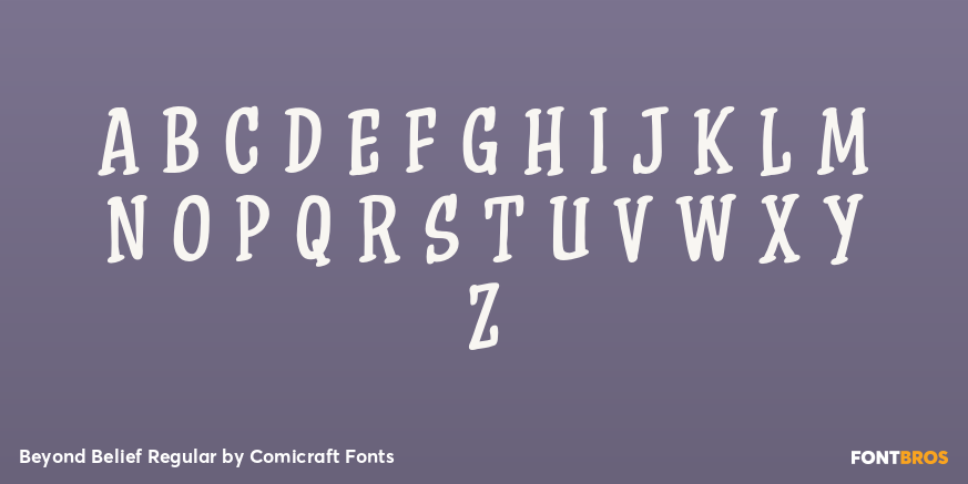 Beyond Belief Regular Font Poster #2