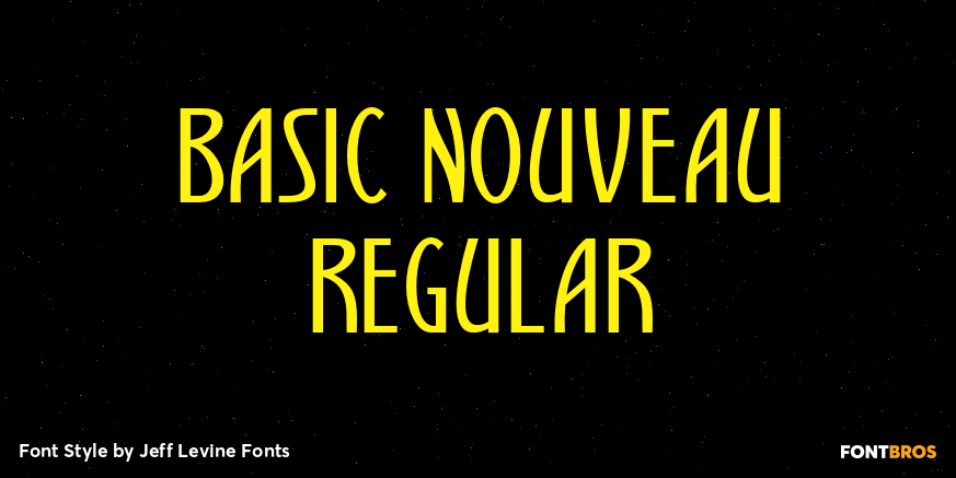 Basic Nouveau Regular Font Poster #1