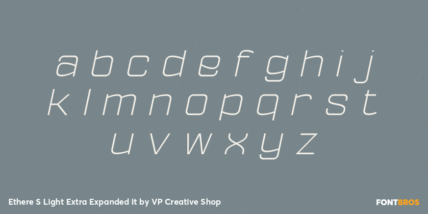 Ethere S Light Extra Expanded It Font Poster #3