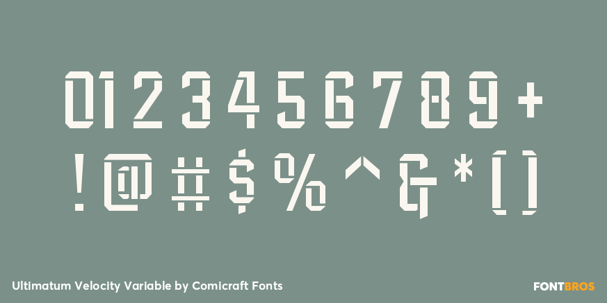 Ultimatum Velocity Variable Font Poster #1