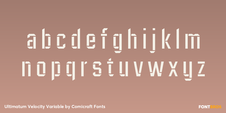 Ultimatum Velocity Variable Font Poster #3