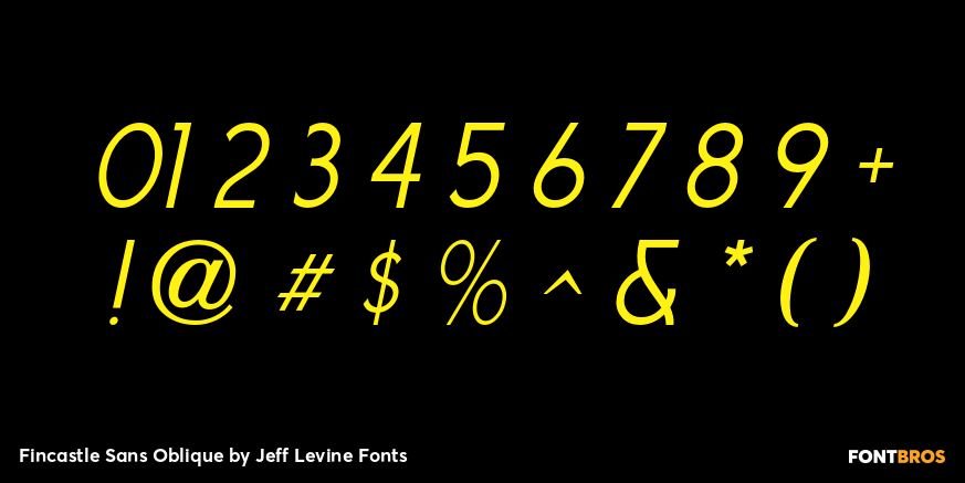 Fincastle Sans Oblique Font Poster #4