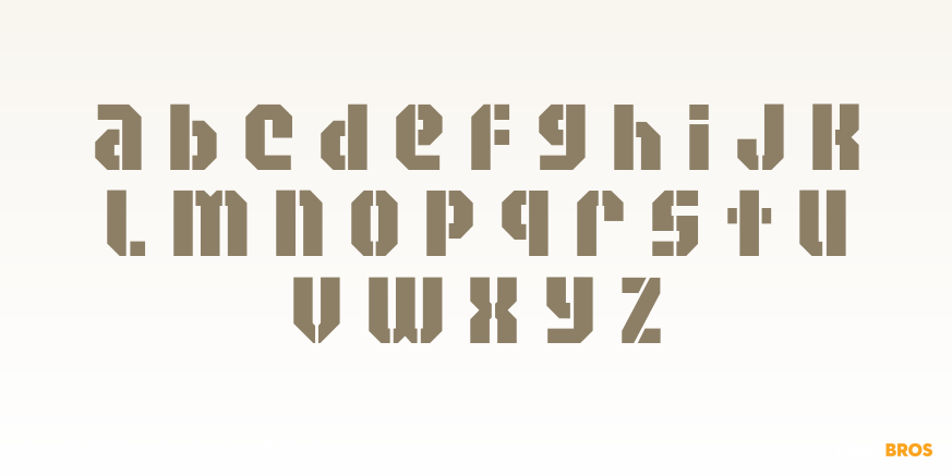 Area 51 Military Font Poster #3