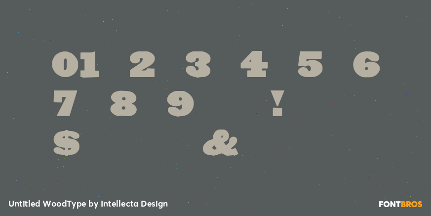 Untitled WoodType Font Poster #4