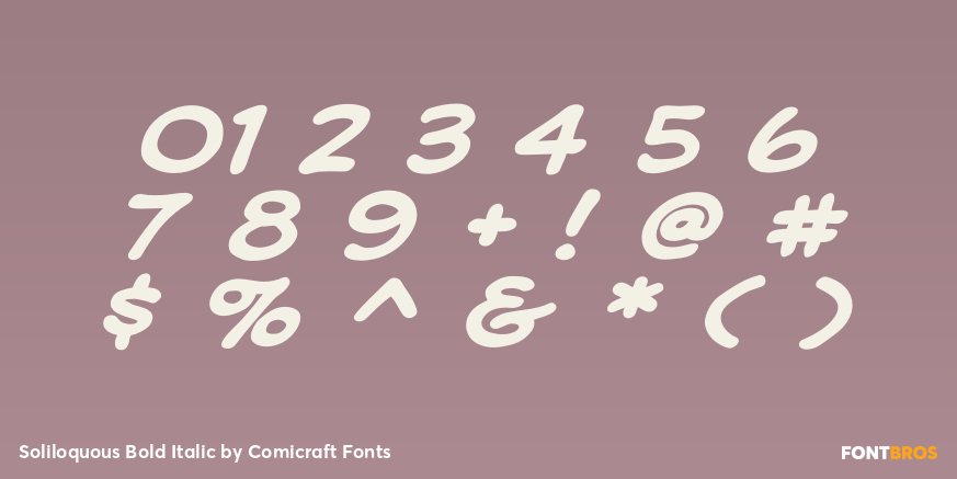 Soliloquous Bold Italic Font Poster #4