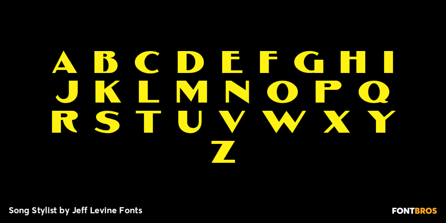 Song Stylist Font Poster #3