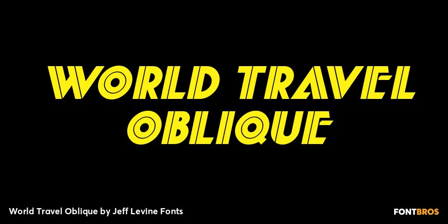 World Travel Oblique Poster