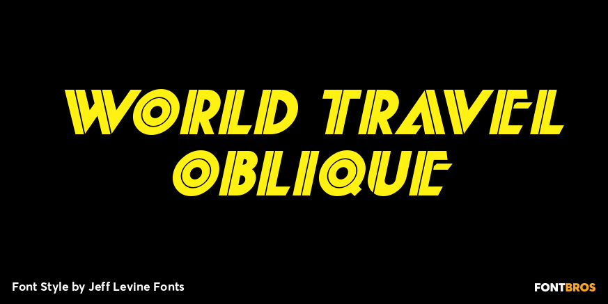 World Travel Oblique Poster